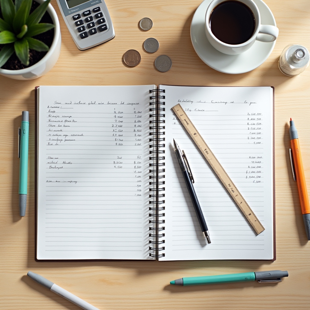 Ведение бюджета в блокноте — запись доходов и расходов