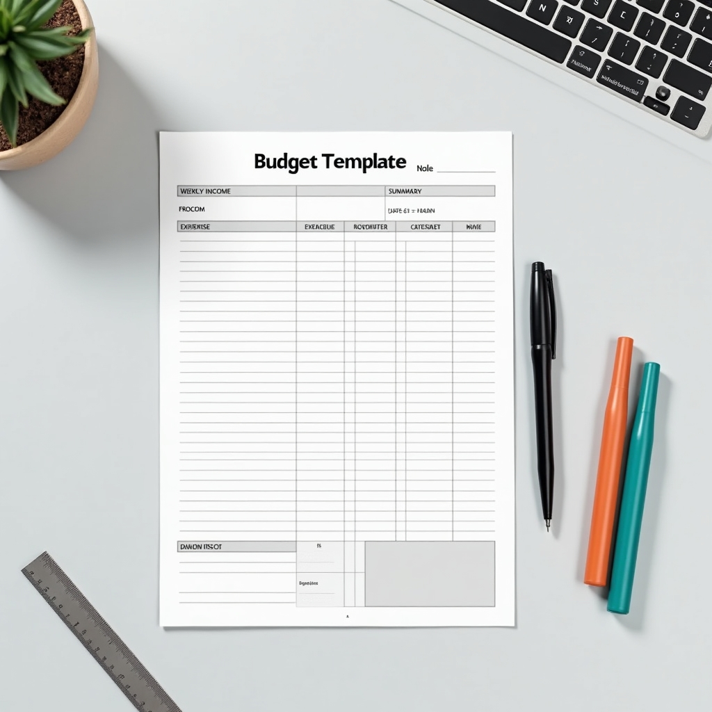 Шаблон финансовой таблицы для учёта доходов и расходов